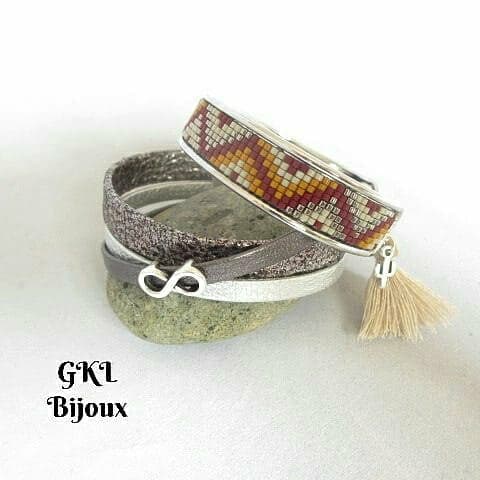 GKL –  Bijoux en Perles tissées et Cuir