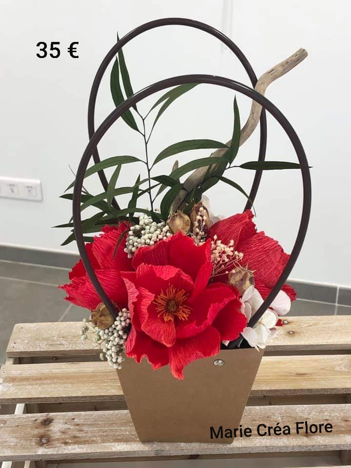 Marie Créa Flore – Fleurs, bouquets et plantes verte en papier crépon