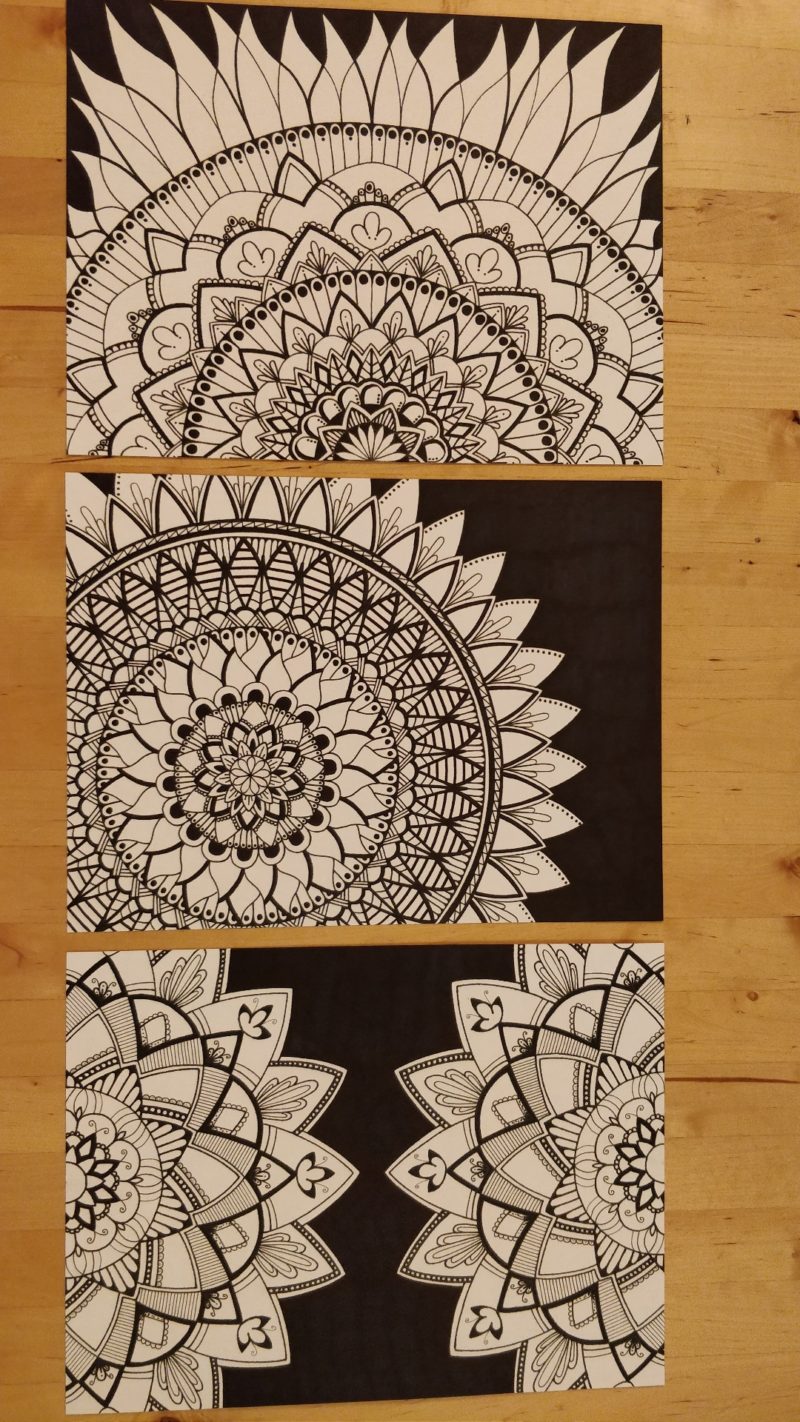Mes Petits Dimanches Bleus – Dessins et créations à partir de mandalas