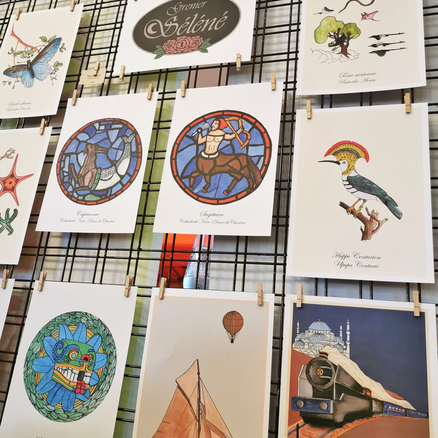 Le Grenier Séléné – Objets de décoration et illustrations