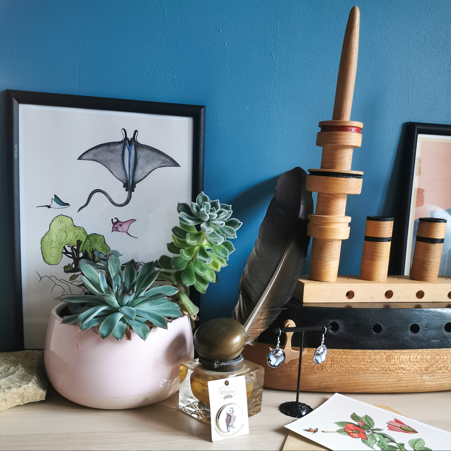 Le Grenier Séléné – Objets de décoration et illustrations