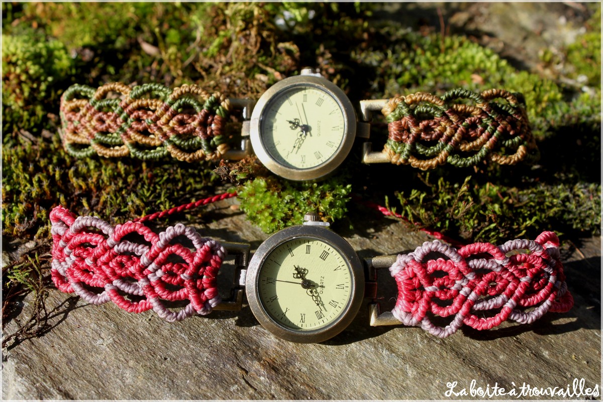 La boite à trouvailles – Bijoux en macramé