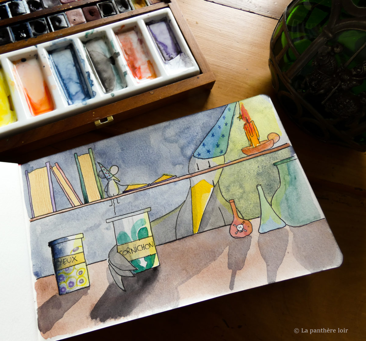 La Panthère loir –  Illustrations féeriques à l’aquarelle