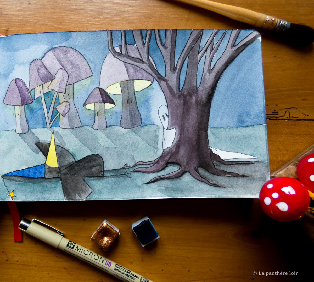 La Panthère loir –  Illustrations féeriques à l’aquarelle
