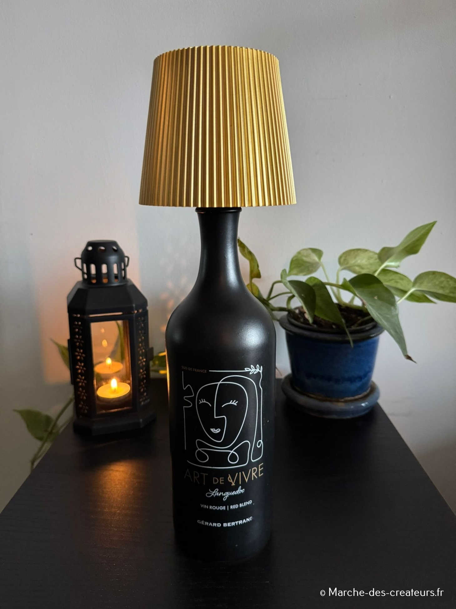Bouteille nocturne – Luminaires